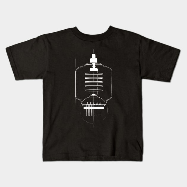 Vacuum Tube Kids T-Shirt by Ottie and Abbotts